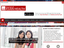 Tablet Screenshot of journalofasianhealth.com